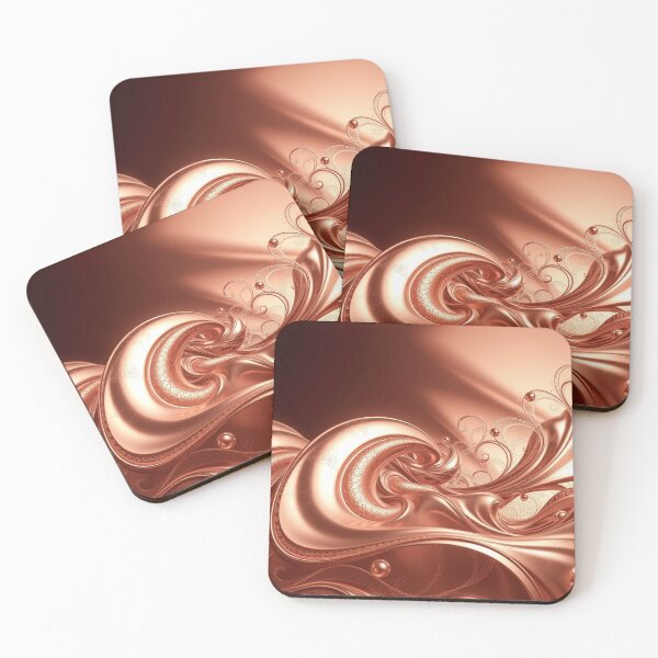 Item preview, Metallic Copper Flow Abstract designed and sold by Harmonic_Layers.