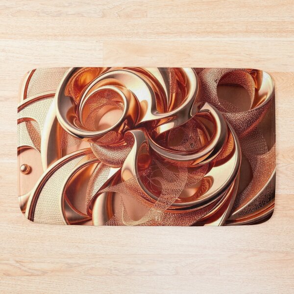 Item preview, Intricate Rose Gold Abstract Art designed and sold by Harmonic_Layers.