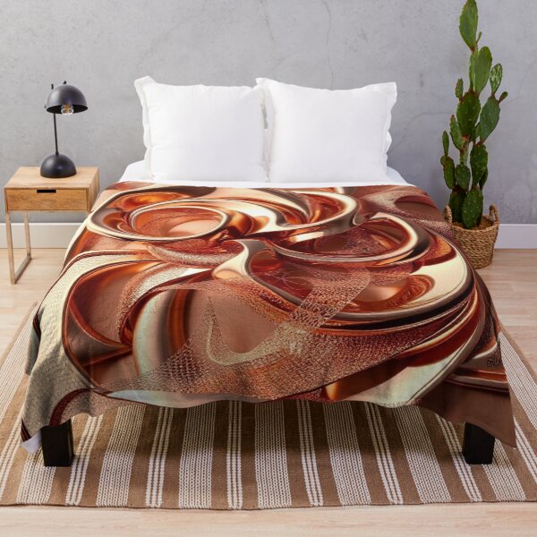 Item preview, Arte abstracto intrincado en oro rosa designed and sold by Harmonic_Layers.