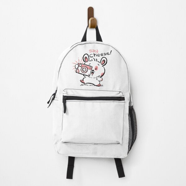 Item preview, say cheese - cute cartoon chubby bunny rabbit designed and sold by hayrpictures.