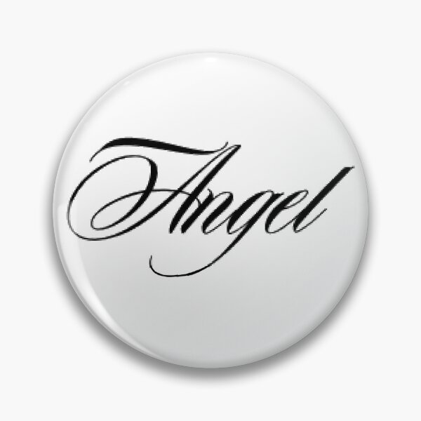 Item preview, Angel copperplate calligraphy designed and sold by ArtByZazu.