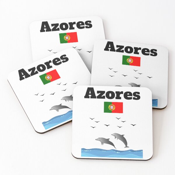 Item preview, Azores souvenir Dolphin lover dolphin watching Portugal flag designed and sold by Artstastic.
