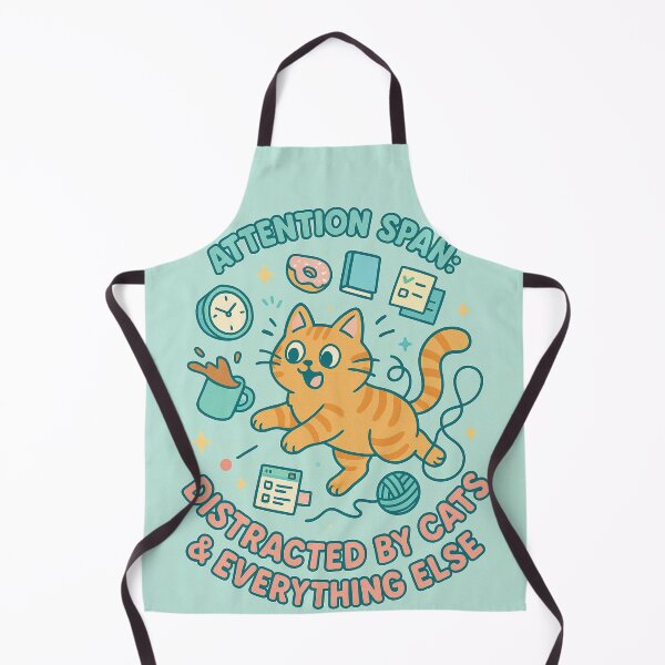 Item preview, ADHD Cat – Embracing Neurodiversity with a Cute and Playful Feline designed and sold by Manyface Artistry.