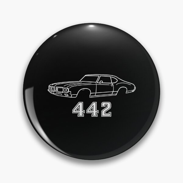 Item preview, Oldsmobile 442 Muscle Car Line Art – Classic American Muscle Design designed and sold by TheArtOfCar.