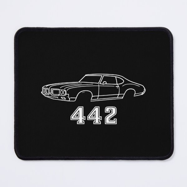 Item preview, Oldsmobile 442 Muscle Car Line Art – Classic American Muscle Design designed and sold by TheArtOfCar.