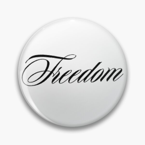Item preview, Freedom copperplate calligraphy  designed and sold by ArtByZazu.