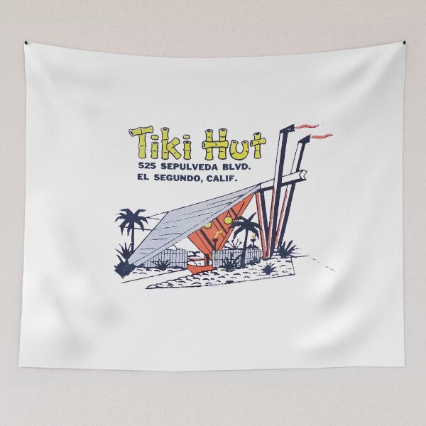 Item preview, Vintage Tiki Hut - El Segundo, California designed and sold by QuayTradingCo.