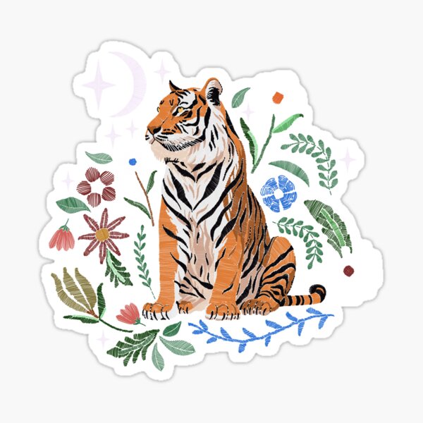 Item preview, Tiger Blooming Night B designed and sold by mmartabc.