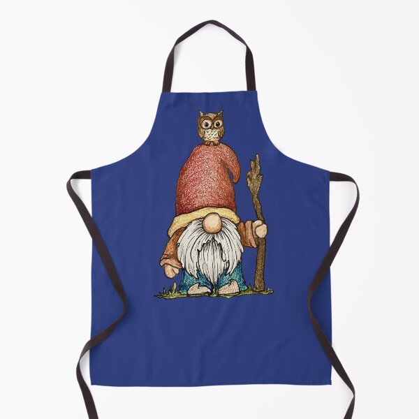 Item preview, Gnome with an owl on his hat designed and sold by SarahCD13.