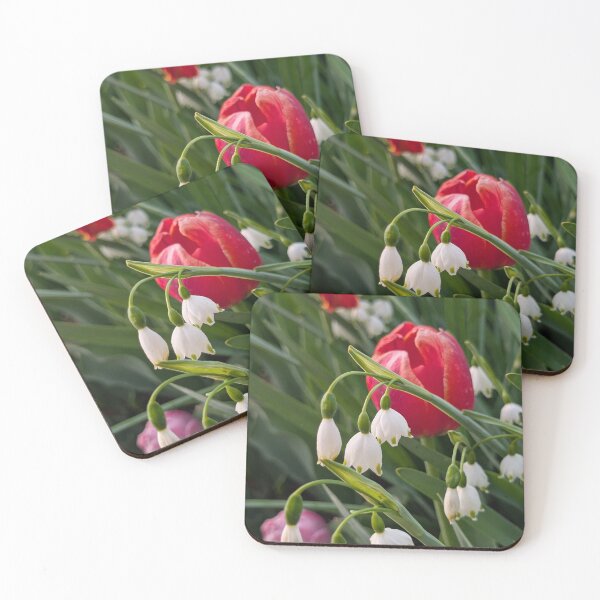 Item preview, Lily of the valley and red tulip designed and sold by Amy Farley.