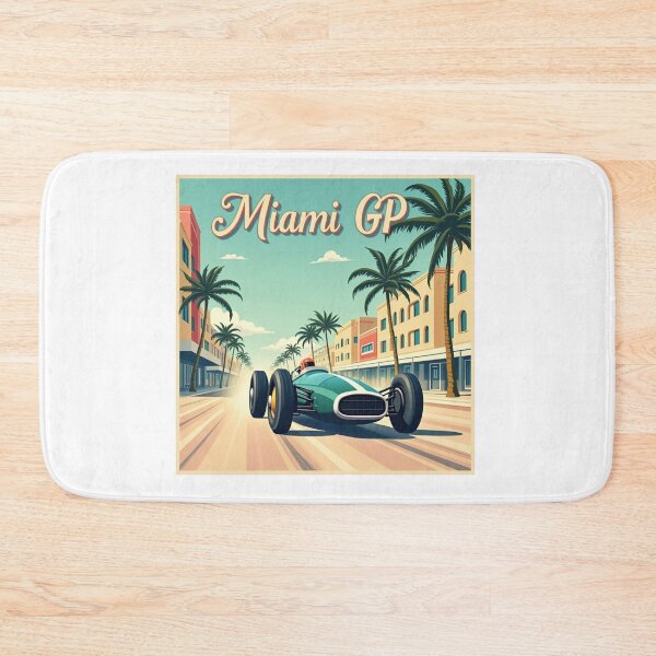 Item preview, Formula 1 Miami GP Poster designed and sold by Pit Stop Prints.