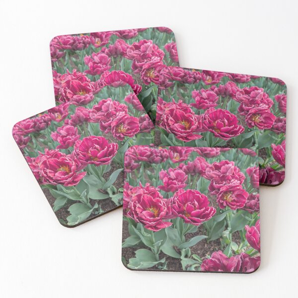 Item preview, A wave of burgundy tulips designed and sold by Amy Farley.