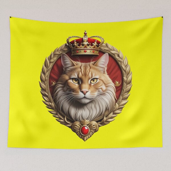 Item preview, CAT KING (#FFFF00) designed and sold by Marlon Oseguera.