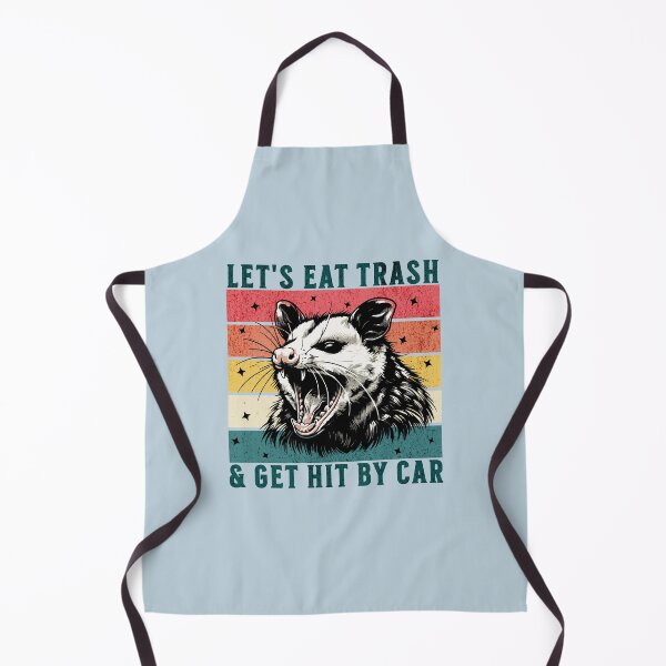Item preview, Let's Eat Trash & Get Hit By Car Retro Possum Animal designed and sold by NosandEdgy.