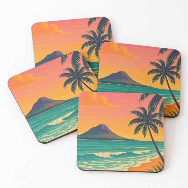 Item preview, Papamoa Beach Sunset View with Mount Maunganui Bay of Plenty New Zealand designed and sold by Places On Earth.