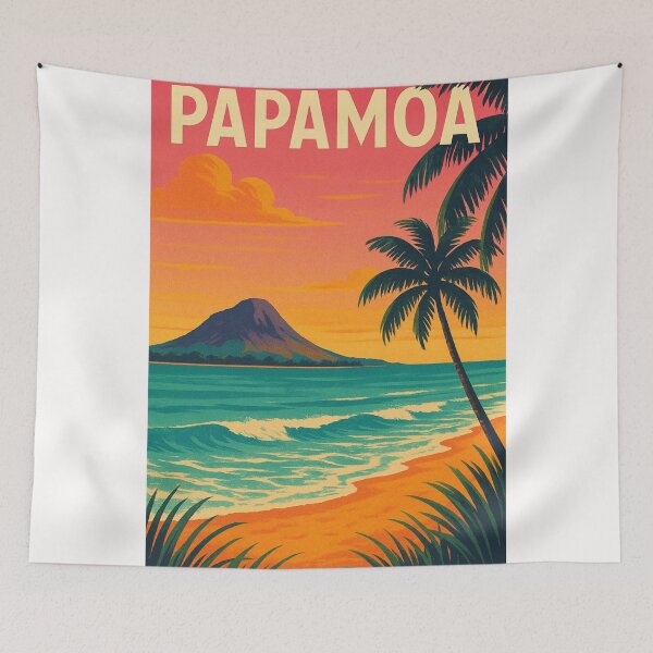 Item preview, Papamoa Beach Sunset View with Mount Maunganui Bay of Plenty New Zealand designed and sold by Places On Earth.