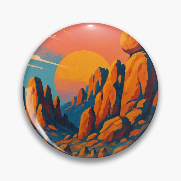 Item preview, City of Rocks New Mexico Desert Landscape with Hoodoos and Sunset Sky designed and sold by Places On Earth.