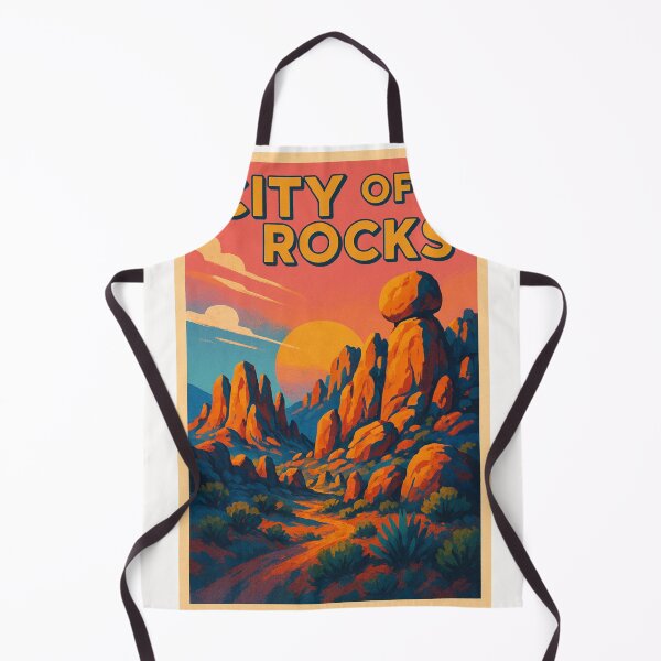 Item preview, City of Rocks New Mexico Desert Landscape with Hoodoos and Sunset Sky designed and sold by Places On Earth.