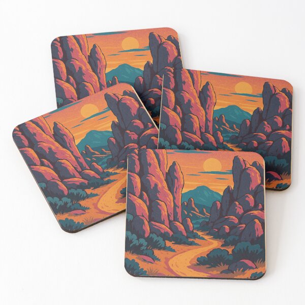 Item preview, City of Rocks New Mexico Sunset Canyon Trail with Rock Formations designed and sold by Places On Earth.