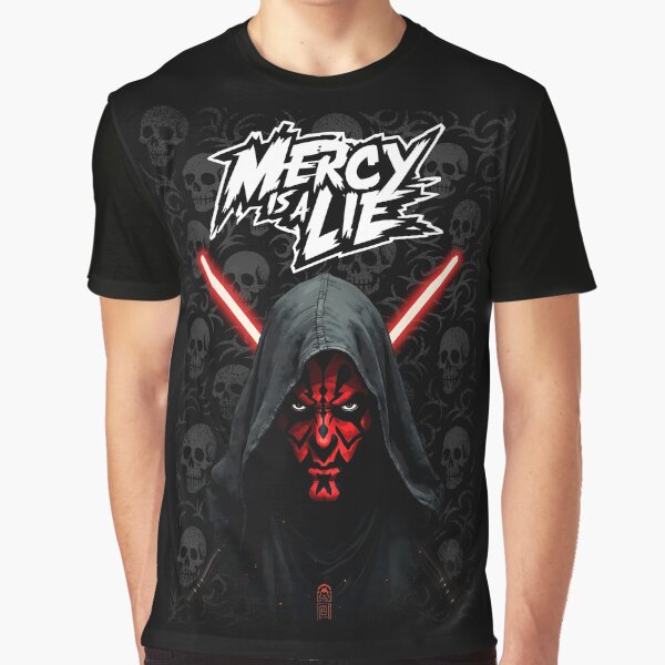 Vista previa del artículo con la obra «Darth Maul / La misericordia es una mentira», diseñado y vendido por DarrenAshenOne.