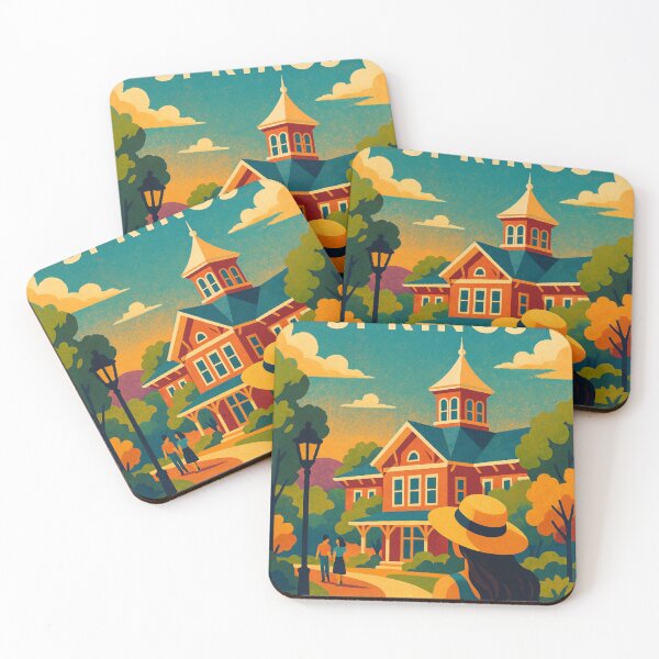 Item preview, Saratoga Springs New York Historic Architecture and Park Walkway designed and sold by Places On Earth.