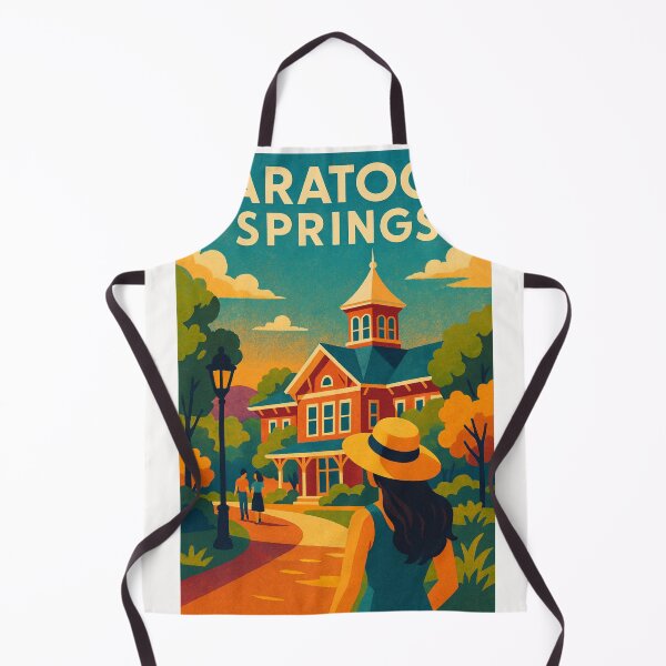 Item preview, Saratoga Springs New York Historic Architecture and Park Walkway designed and sold by Places On Earth.