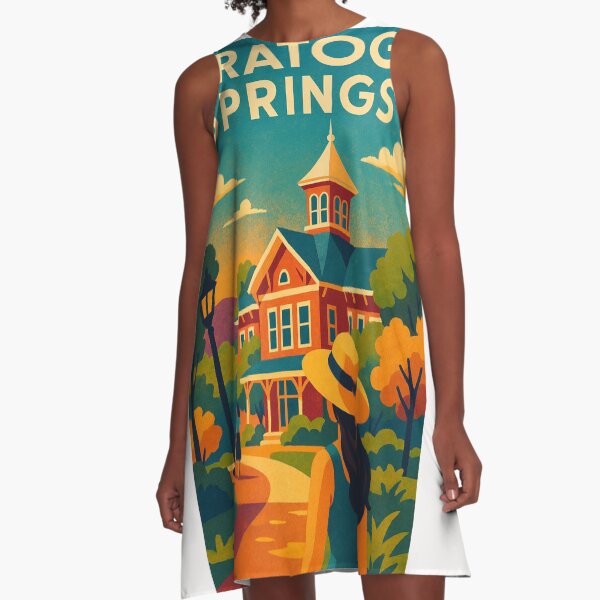 Item preview, Saratoga Springs New York Historic Architecture and Park Walkway designed and sold by Places On Earth.
