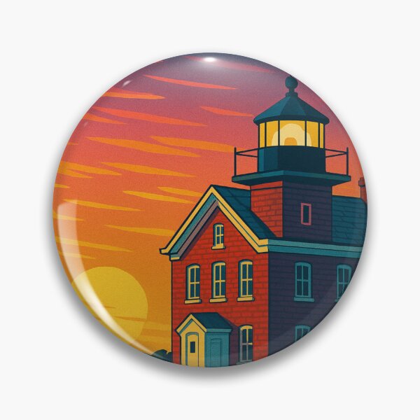 Item preview, Saugerties Lighthouse Hudson River Sunset View in Upstate New York designed and sold by Places On Earth.