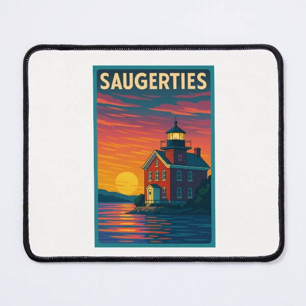 Item preview, Saugerties Lighthouse Hudson River Sunset View in Upstate New York designed and sold by Places On Earth.