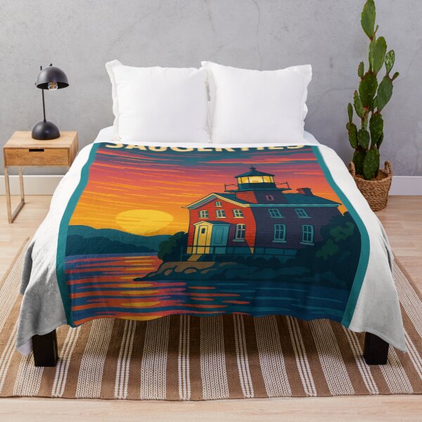 Item preview, Saugerties Lighthouse Hudson River Sunset View in Upstate New York designed and sold by Places On Earth.