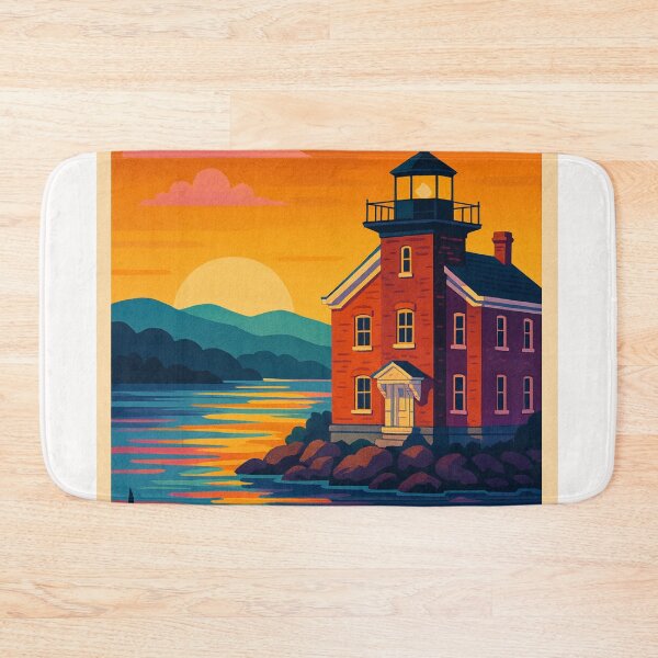 Item preview, Saugerties Hudson River Lighthouse Sunset in Catskills Upstate New York designed and sold by Places On Earth.