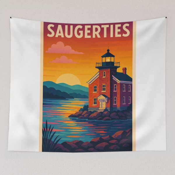Item preview, Saugerties Hudson River Lighthouse Sunset in Catskills Upstate New York designed and sold by Places On Earth.