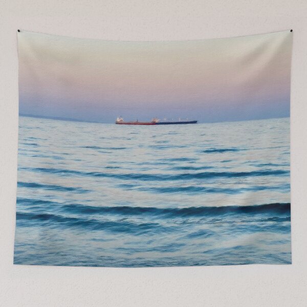 Item preview, A Boat on the Sea at Sunset designed and sold by Pamela Storch.