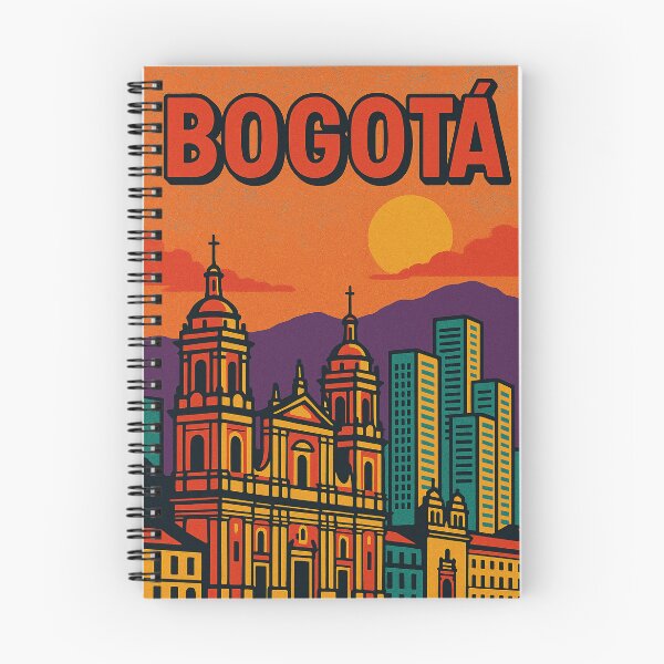 Item preview, Colorful Retro Pop Art of Bogota | Vibrant Cityscape Illustration | Nostalgic Urban Art | Bold and Playful Bogota Vibes | Vintage-Inspired City Poster designed and sold by PaintedPixels01.