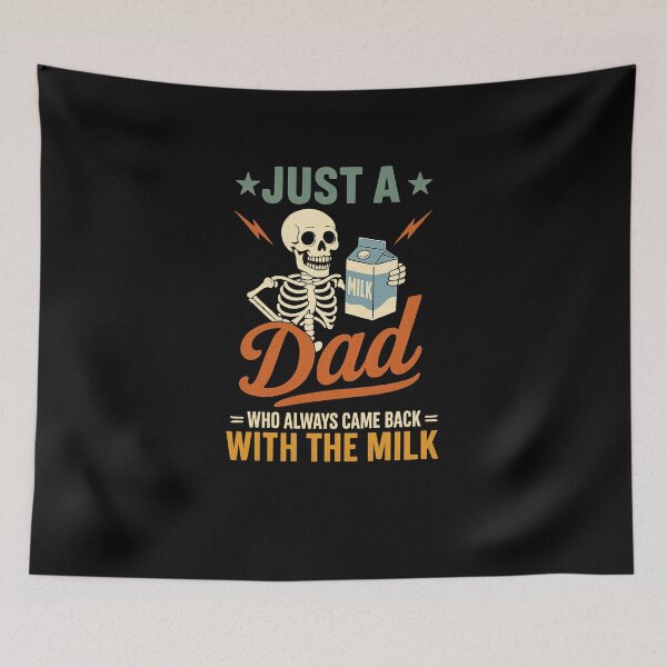Item preview, Just a Dad who Always Came Back with The Milk  designed and sold by facegm.