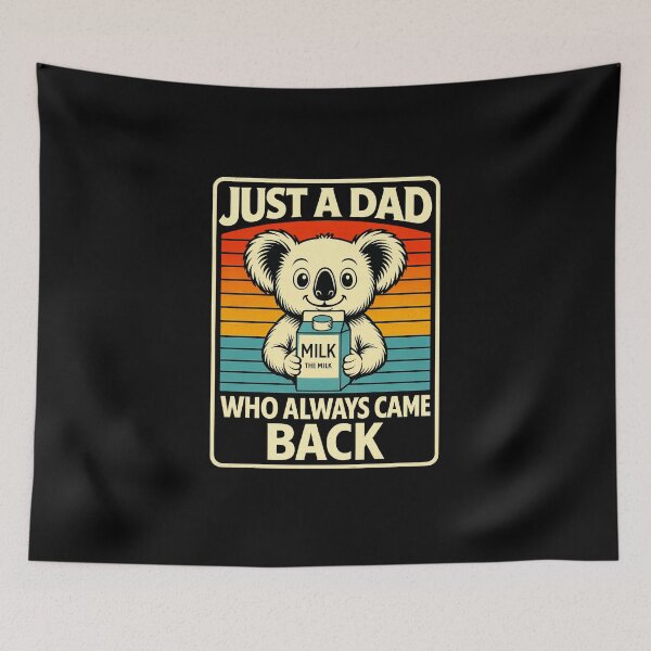 Item preview, Just a dad who always came back with the milk fathers day designed and sold by facegm.