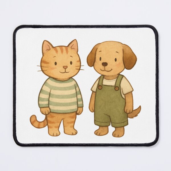 Item preview, Cat and Dog Green designed and sold by Content by Steph.
