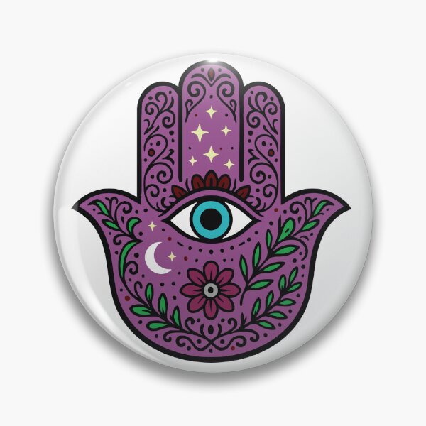 Item preview, Pink Floral Hamsa designed and sold by AbstractArielle.