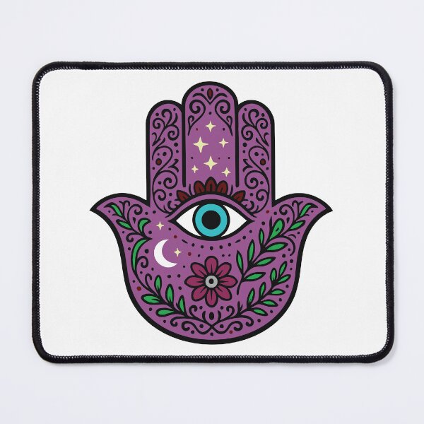 Item preview, Pink Floral Hamsa designed and sold by AbstractArielle.