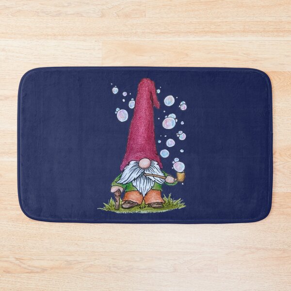 Item preview, Gnome blowing bubbles designed and sold by SarahCD13.