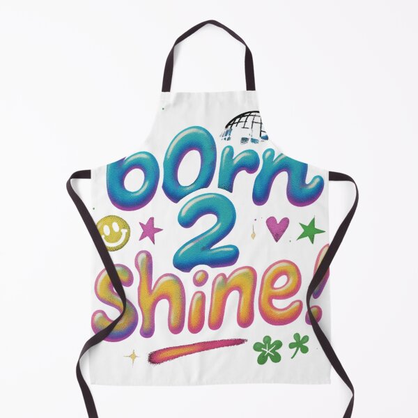Item preview, Born 2 Shine | Y2K Spray Art Graphic Motivational Streetwear for Gen Z designed and sold by 50ファイターJP.