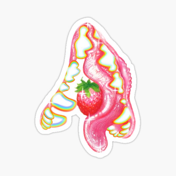 Item preview, Strawberry (just the mouth) designed and sold by InkTheCrow.