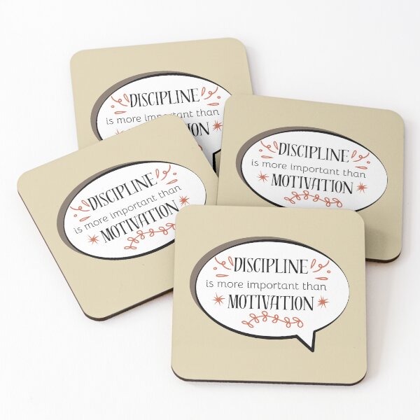 Item preview, Discipline Is More Important Than Motivation quote designed and sold by AngArtninovy.