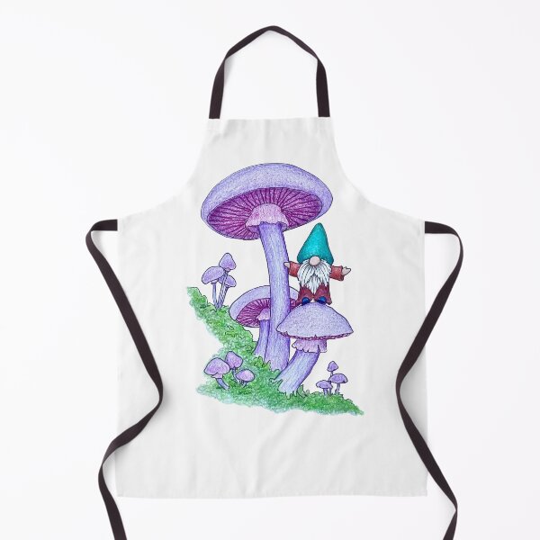 Item preview, Gnome and purple mushrooms designed and sold by SarahCD13.