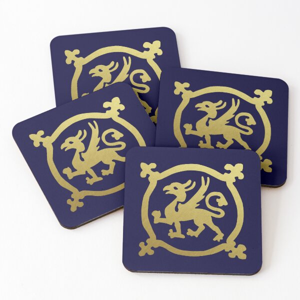 Item preview, Medieval Style Metallic Gold Gryphon designed and sold by Pixelchicken.