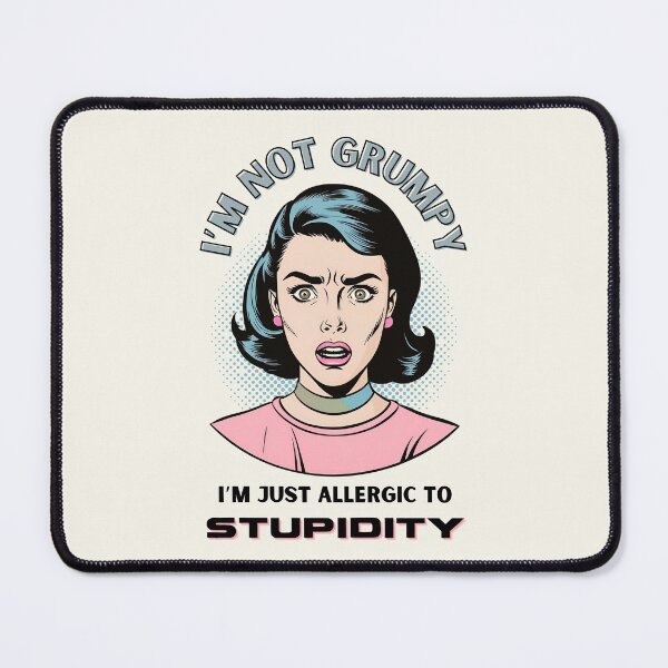 Item preview, I'm Not Grumpy designed and sold by Fee Fee Fay.