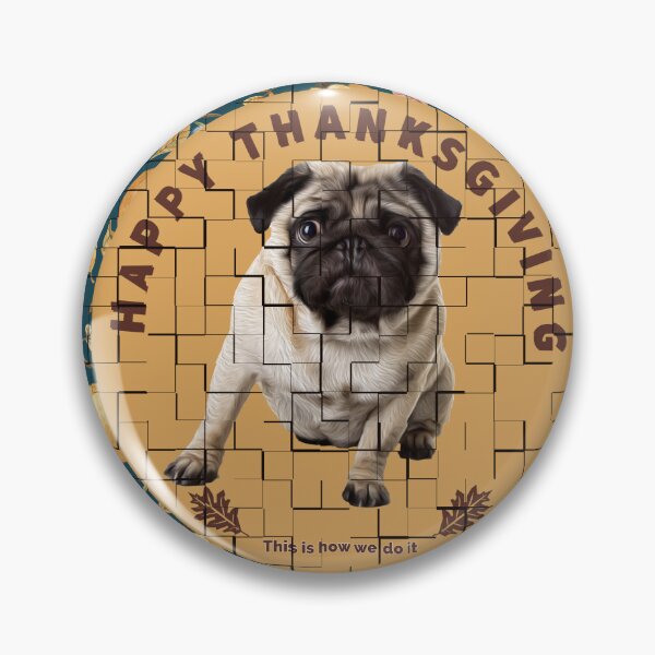 Item preview, Happy Thanksgiving designed and sold by Ralphy pug baby.