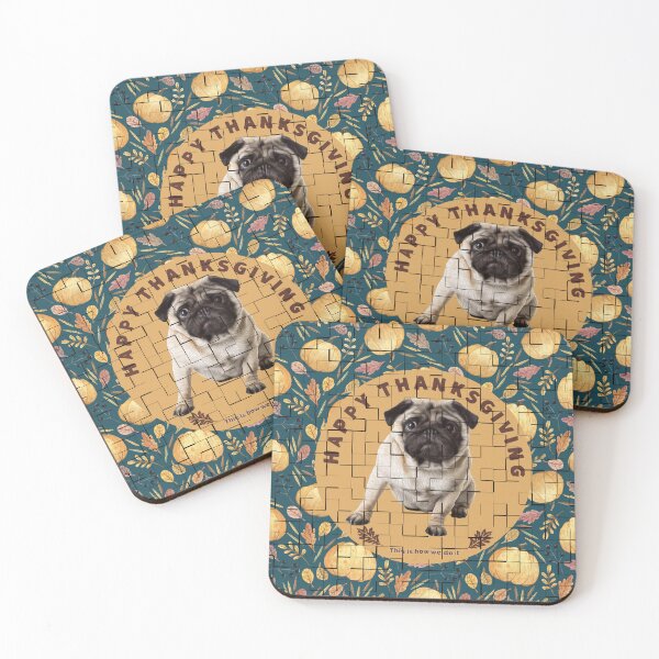 Item preview, Happy Thanksgiving designed and sold by Ralphy pug baby.