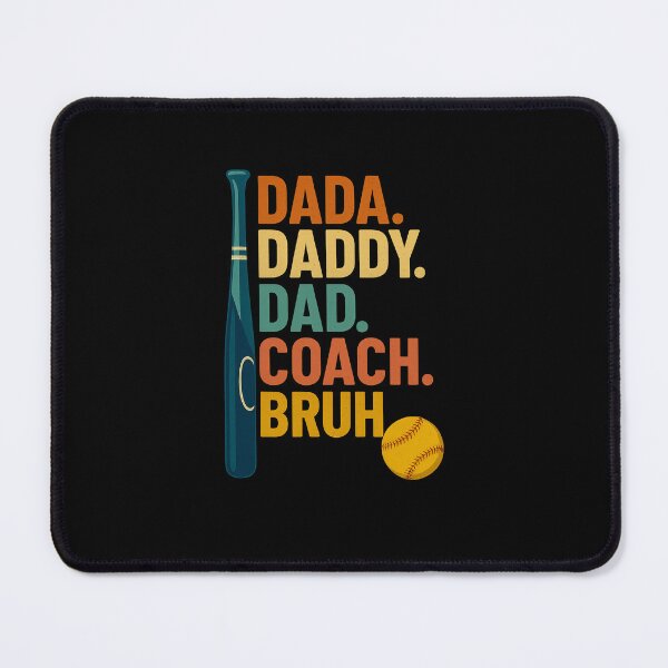 Item preview, Retro Dada Daddy Dad Coach Bruh Softball Dad Fathers Day Men designed and sold by diyoor.