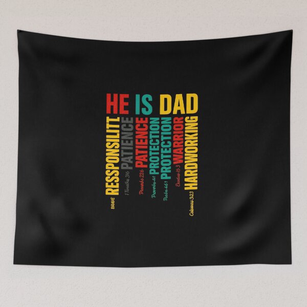 Item preview, Retro He Is Dad Christian Daddy Happy Fathers Day Men Guys designed and sold by diyoor.